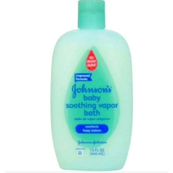 DISC Johnson & Johnson Vapor Bath Soothing Baby Comforts Fussy Babies 15FL Oz